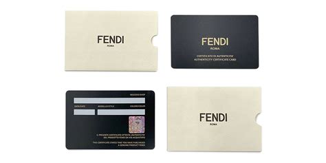 bootleg fendi|Fendi authenticity card.